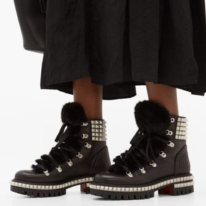 Christian louboutin yeti Donna studded boots 39